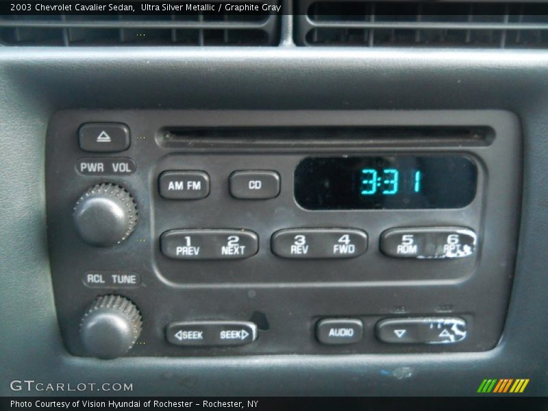 Ultra Silver Metallic / Graphite Gray 2003 Chevrolet Cavalier Sedan