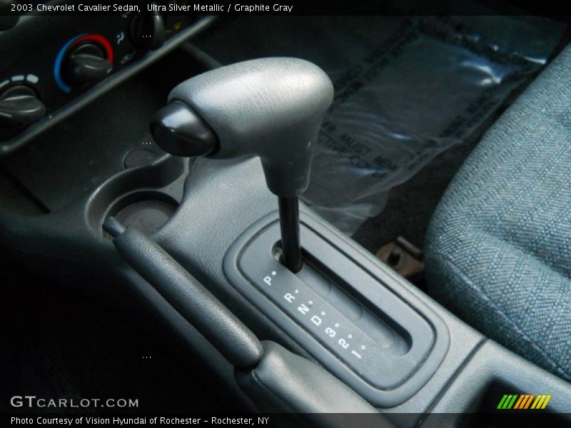 Ultra Silver Metallic / Graphite Gray 2003 Chevrolet Cavalier Sedan