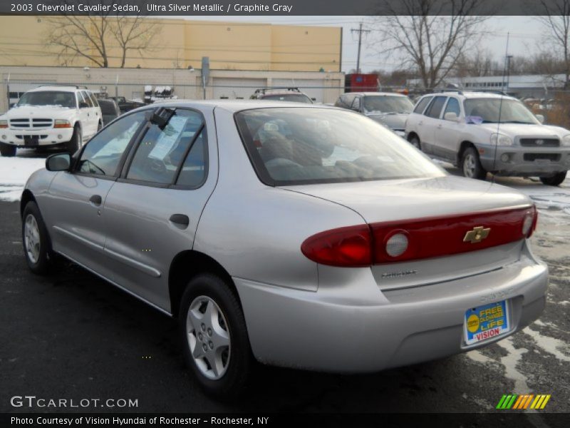 Ultra Silver Metallic / Graphite Gray 2003 Chevrolet Cavalier Sedan