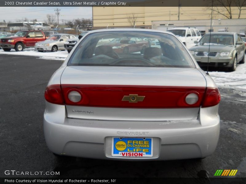 Ultra Silver Metallic / Graphite Gray 2003 Chevrolet Cavalier Sedan