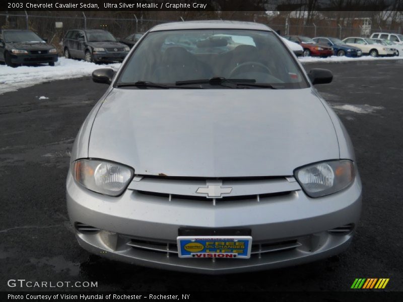 Ultra Silver Metallic / Graphite Gray 2003 Chevrolet Cavalier Sedan