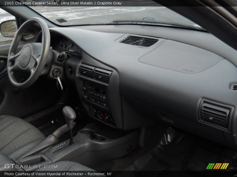 Ultra Silver Metallic / Graphite Gray 2003 Chevrolet Cavalier Sedan