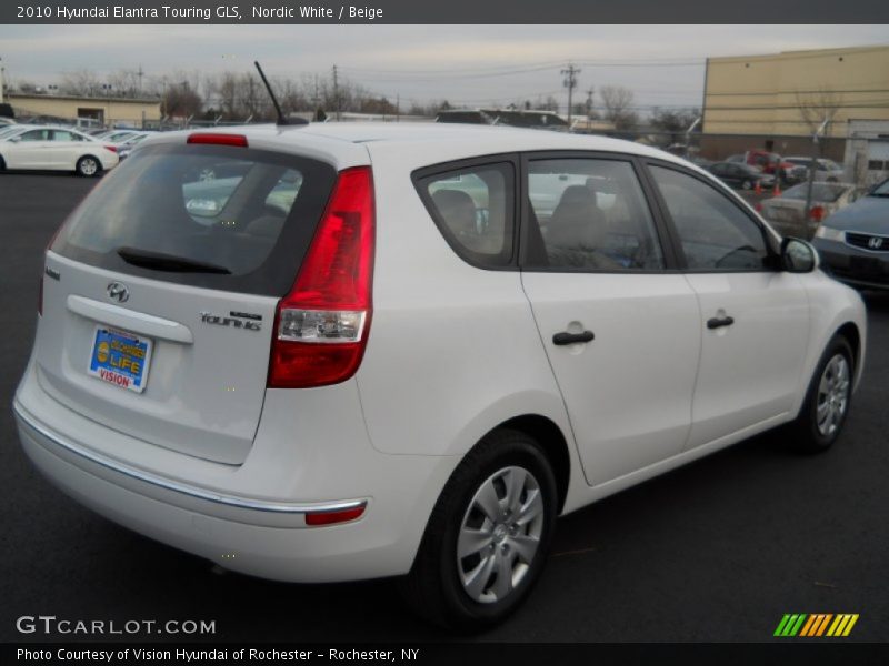Nordic White / Beige 2010 Hyundai Elantra Touring GLS
