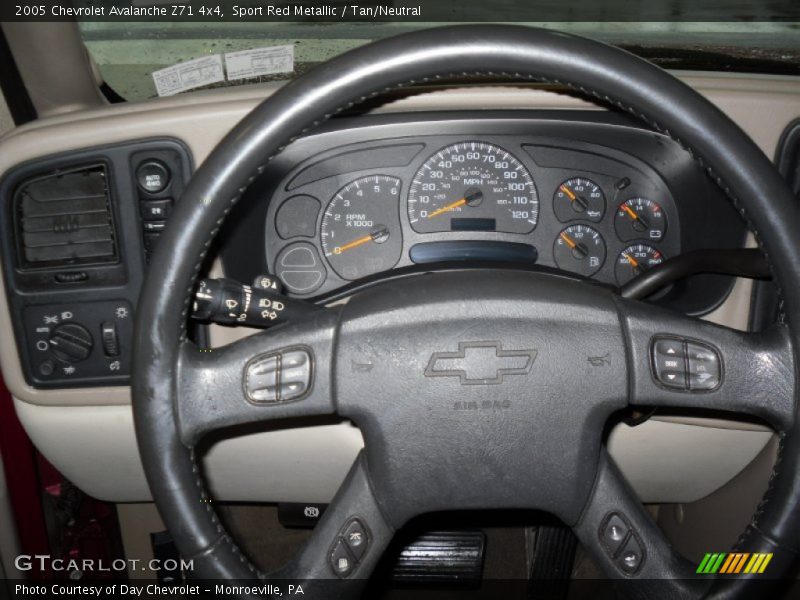Sport Red Metallic / Tan/Neutral 2005 Chevrolet Avalanche Z71 4x4