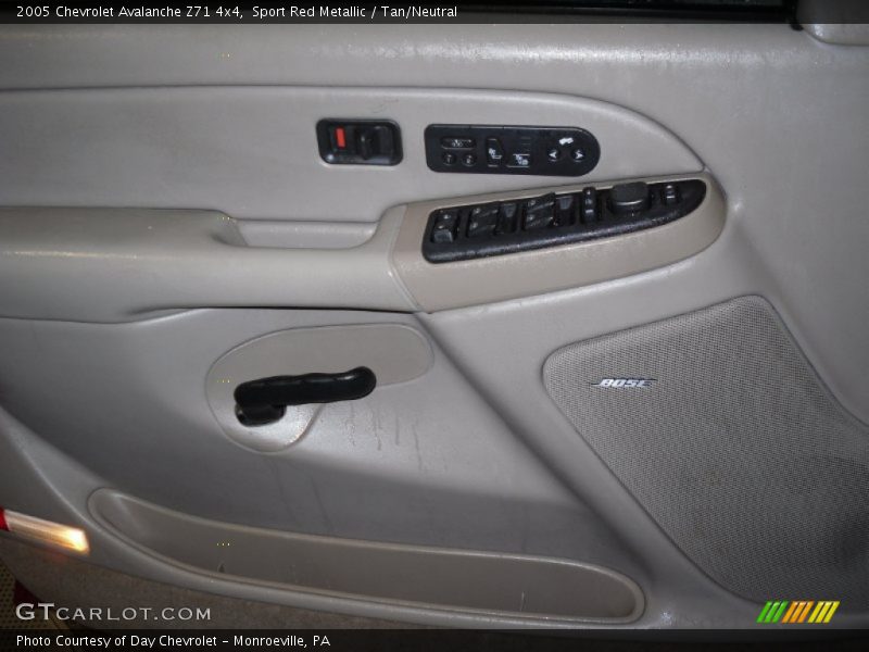 Sport Red Metallic / Tan/Neutral 2005 Chevrolet Avalanche Z71 4x4
