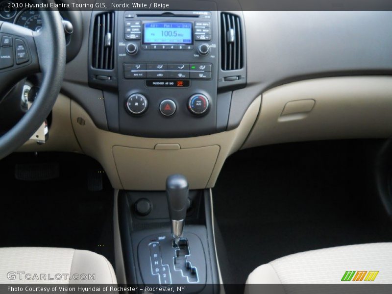 Nordic White / Beige 2010 Hyundai Elantra Touring GLS