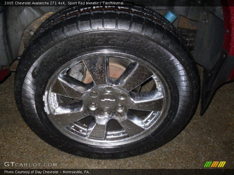 Sport Red Metallic / Tan/Neutral 2005 Chevrolet Avalanche Z71 4x4