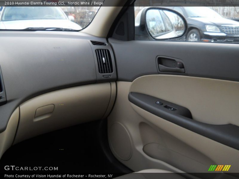 Nordic White / Beige 2010 Hyundai Elantra Touring GLS