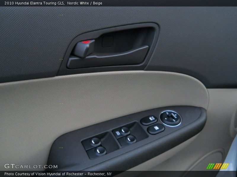 Nordic White / Beige 2010 Hyundai Elantra Touring GLS