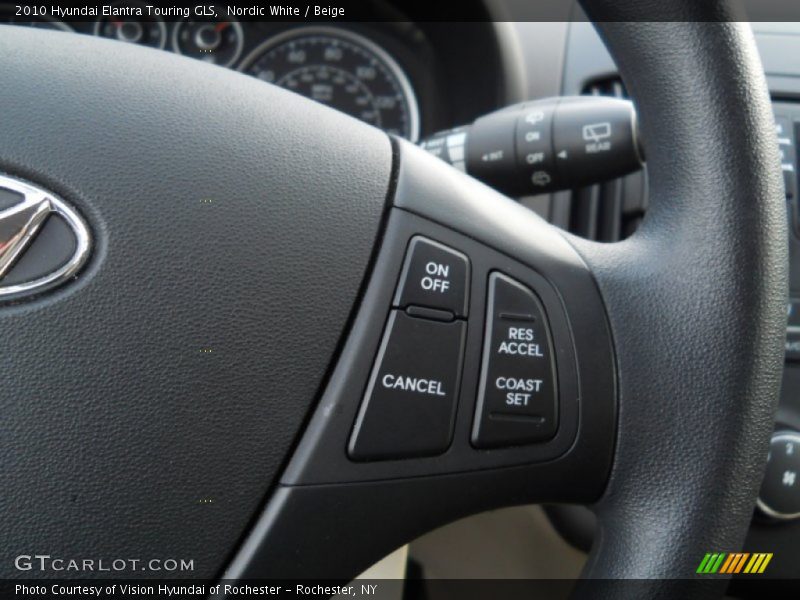 Nordic White / Beige 2010 Hyundai Elantra Touring GLS