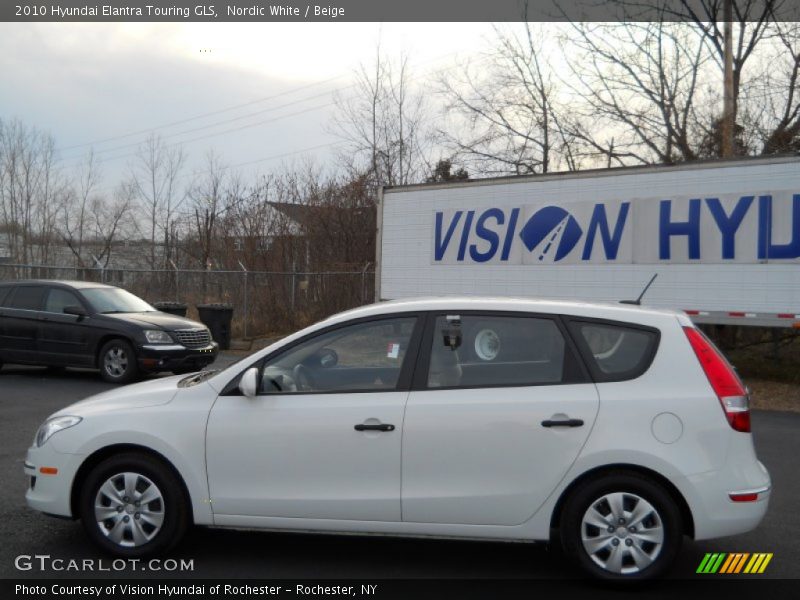 Nordic White / Beige 2010 Hyundai Elantra Touring GLS