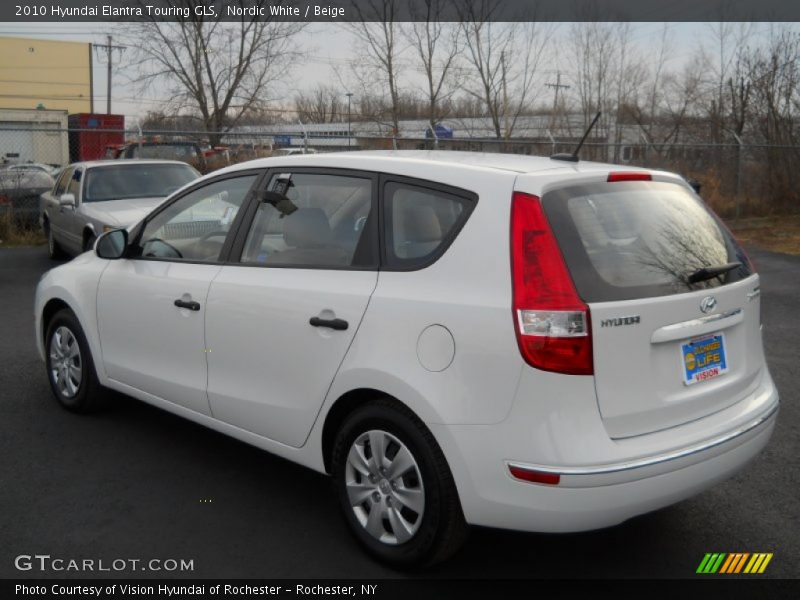Nordic White / Beige 2010 Hyundai Elantra Touring GLS