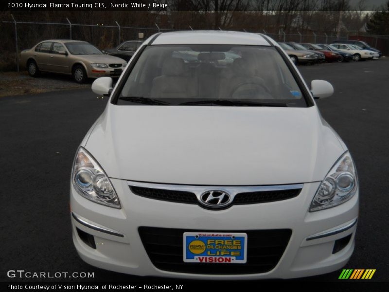 Nordic White / Beige 2010 Hyundai Elantra Touring GLS