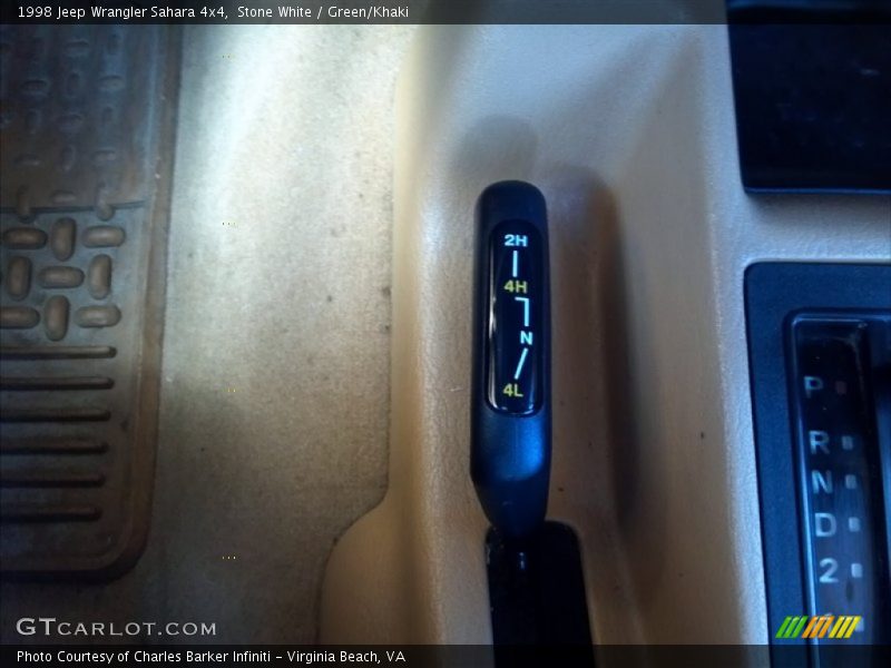 Stone White / Green/Khaki 1998 Jeep Wrangler Sahara 4x4
