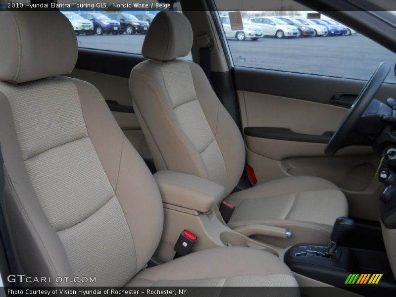 Nordic White / Beige 2010 Hyundai Elantra Touring GLS