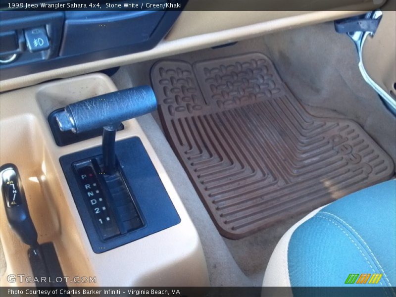 Stone White / Green/Khaki 1998 Jeep Wrangler Sahara 4x4