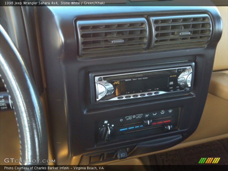 Stone White / Green/Khaki 1998 Jeep Wrangler Sahara 4x4