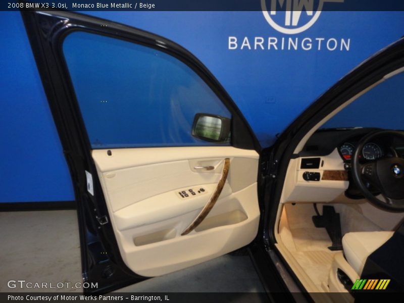 Monaco Blue Metallic / Beige 2008 BMW X3 3.0si