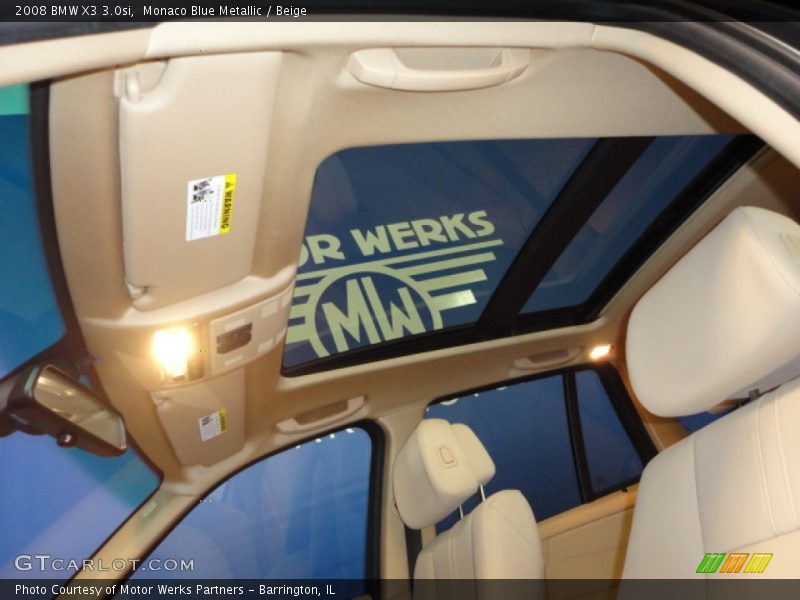 Monaco Blue Metallic / Beige 2008 BMW X3 3.0si