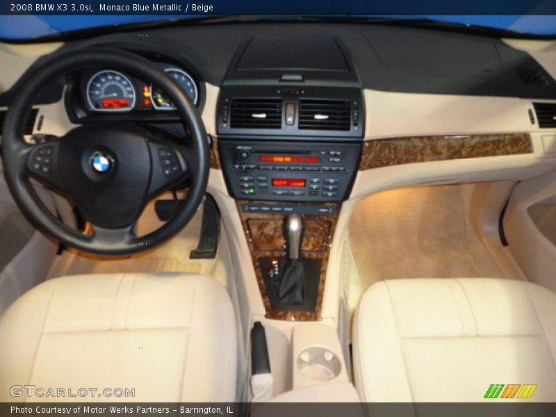 Monaco Blue Metallic / Beige 2008 BMW X3 3.0si