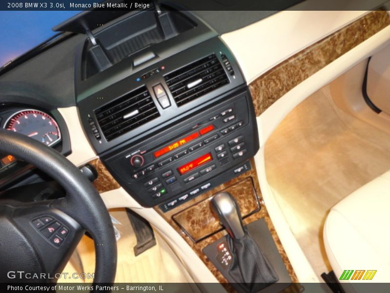 Monaco Blue Metallic / Beige 2008 BMW X3 3.0si