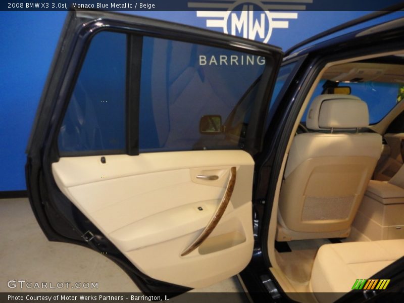 Monaco Blue Metallic / Beige 2008 BMW X3 3.0si