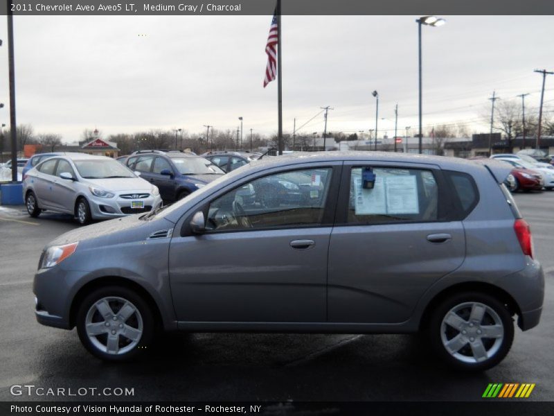 Medium Gray / Charcoal 2011 Chevrolet Aveo Aveo5 LT