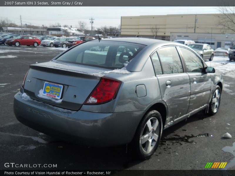 Storm Gray / Gray 2007 Saturn ION 3 Sedan