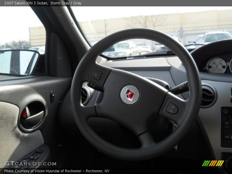 Storm Gray / Gray 2007 Saturn ION 3 Sedan