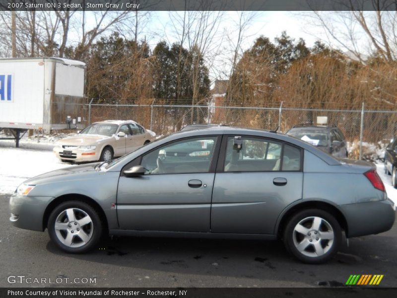 Storm Gray / Gray 2007 Saturn ION 3 Sedan