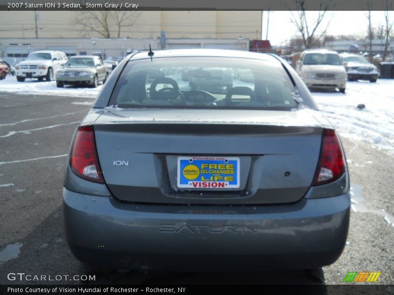 Storm Gray / Gray 2007 Saturn ION 3 Sedan