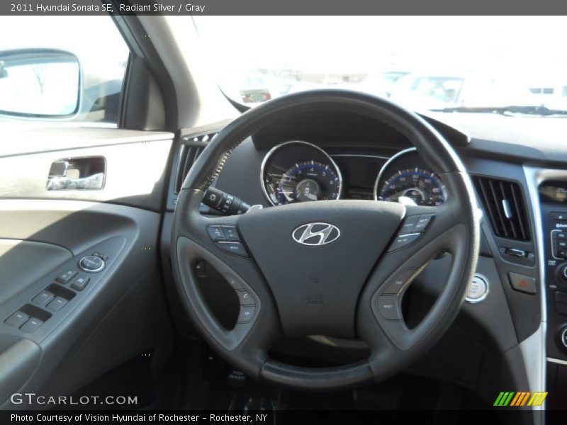 Radiant Silver / Gray 2011 Hyundai Sonata SE