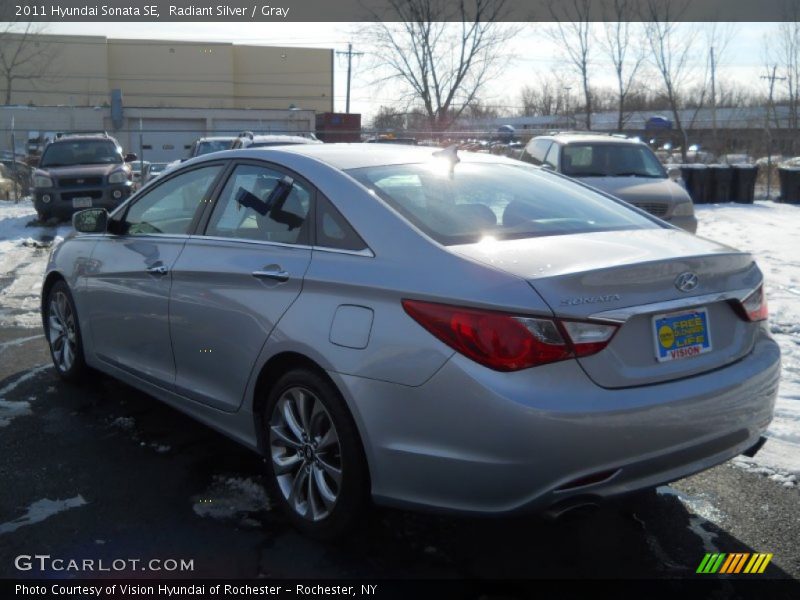 Radiant Silver / Gray 2011 Hyundai Sonata SE