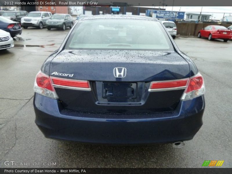 Royal Blue Pearl / Gray 2012 Honda Accord EX Sedan
