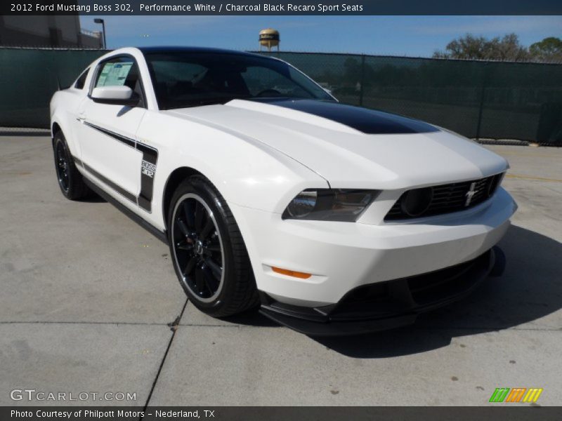 Front 3/4 View of 2012 Mustang Boss 302