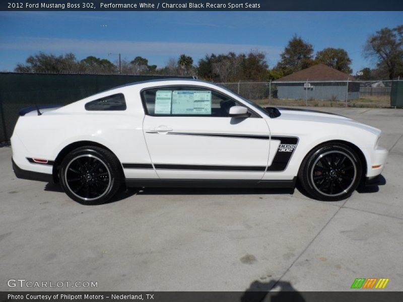  2012 Mustang Boss 302 Performance White