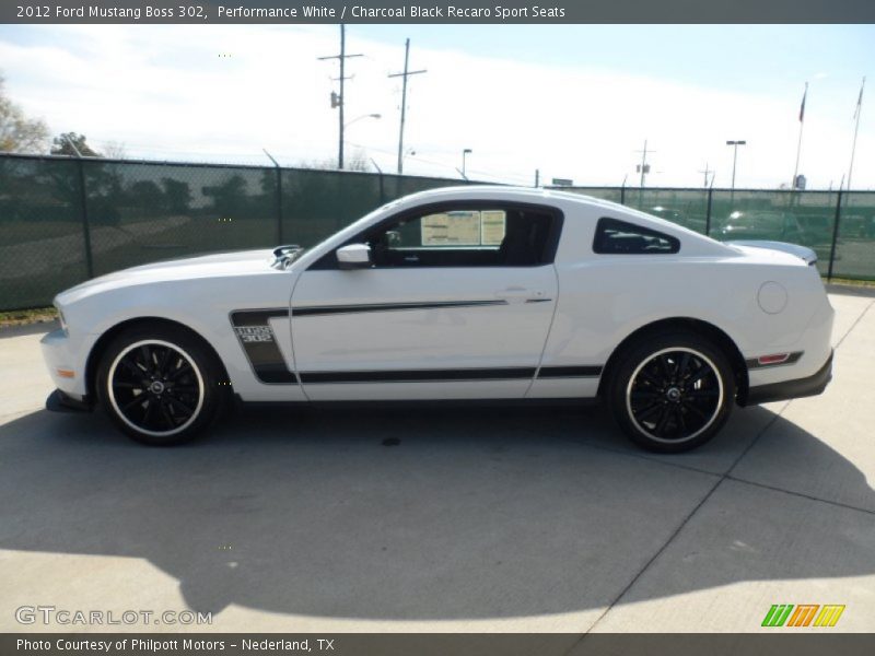  2012 Mustang Boss 302 Performance White