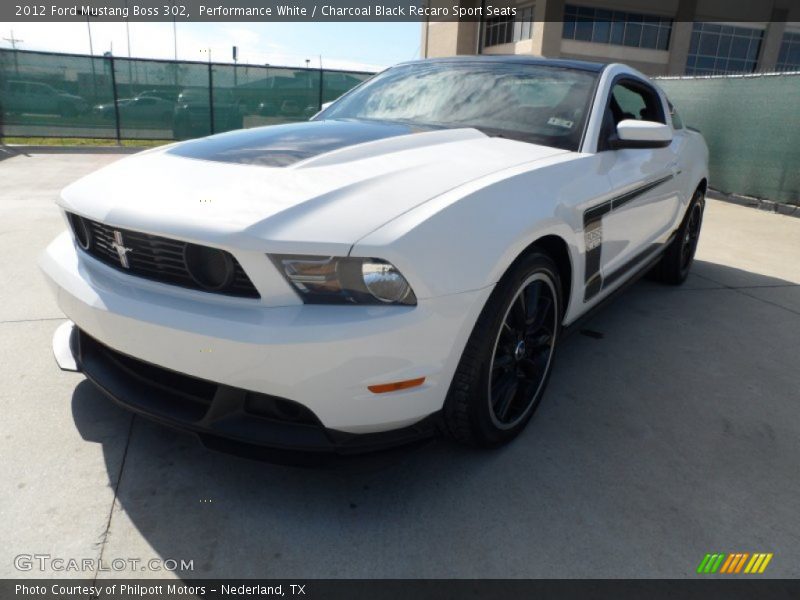Front 3/4 View of 2012 Mustang Boss 302