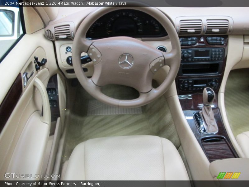 Alabaster White / Java 2004 Mercedes-Benz C 320 4Matic Wagon