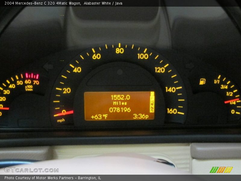 Alabaster White / Java 2004 Mercedes-Benz C 320 4Matic Wagon