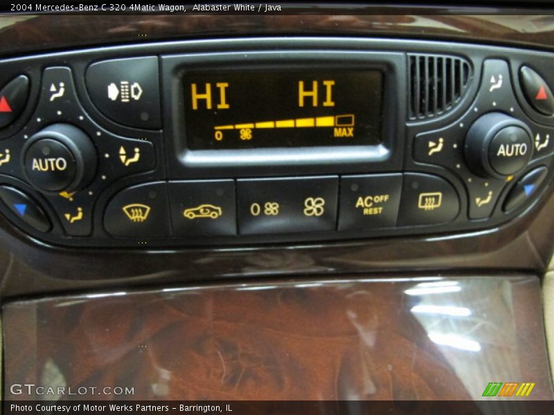 Controls of 2004 C 320 4Matic Wagon