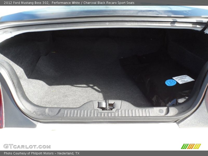  2012 Mustang Boss 302 Trunk