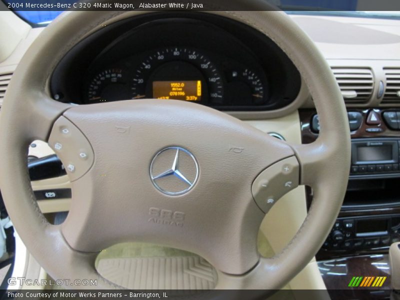Alabaster White / Java 2004 Mercedes-Benz C 320 4Matic Wagon