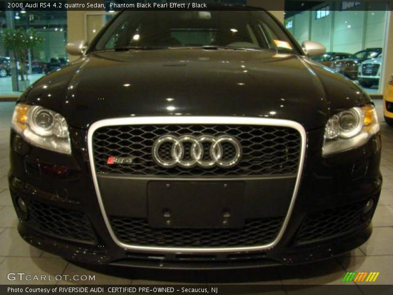 Phantom Black Pearl Effect / Black 2008 Audi RS4 4.2 quattro Sedan