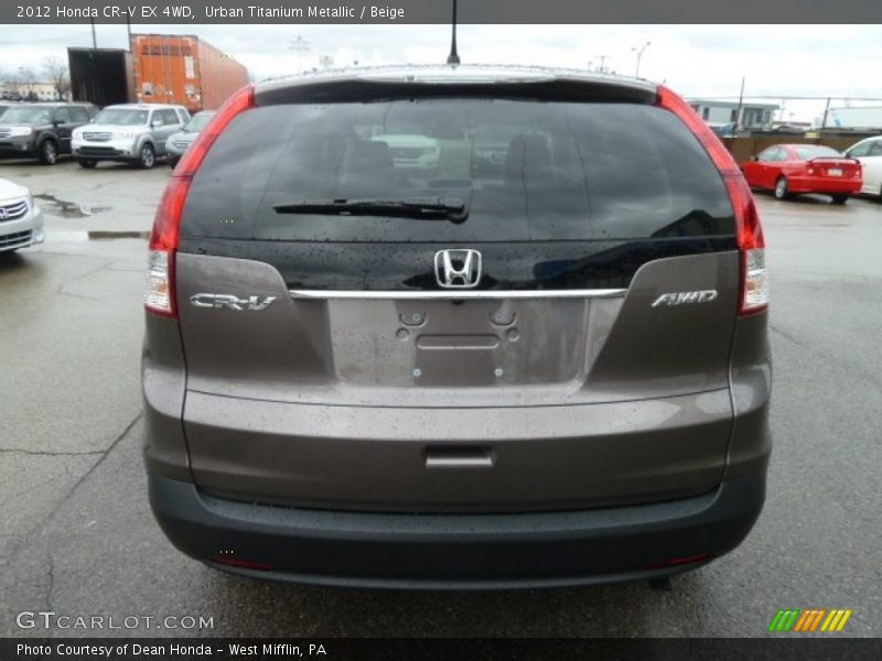 Urban Titanium Metallic / Beige 2012 Honda CR-V EX 4WD