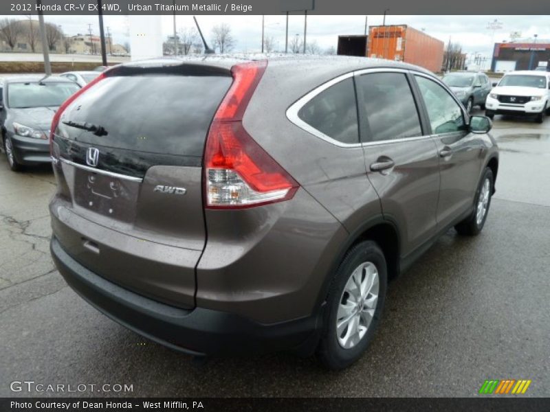 Urban Titanium Metallic / Beige 2012 Honda CR-V EX 4WD