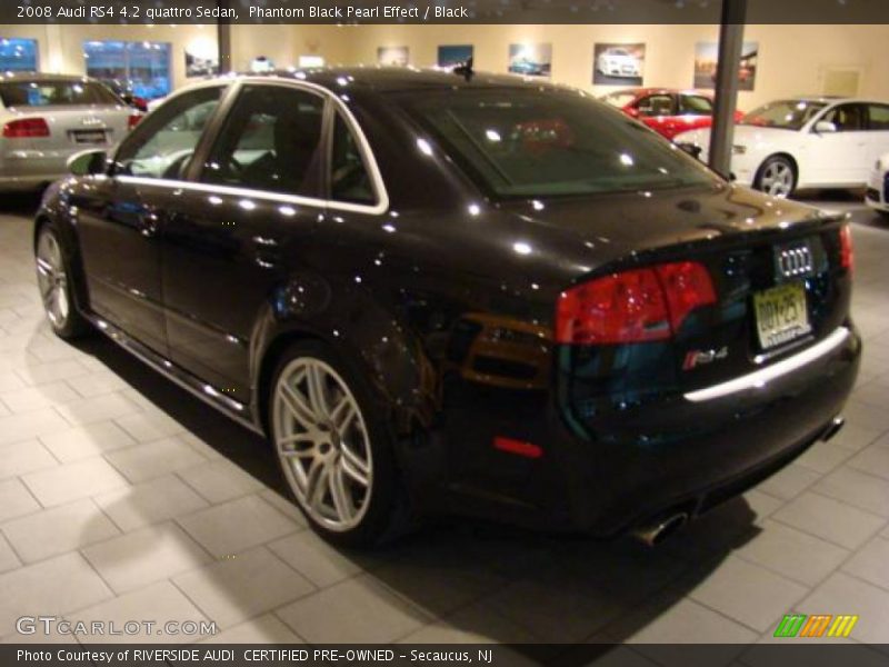 Phantom Black Pearl Effect / Black 2008 Audi RS4 4.2 quattro Sedan