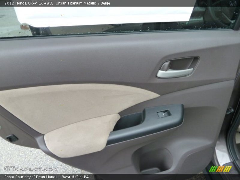 Urban Titanium Metallic / Beige 2012 Honda CR-V EX 4WD