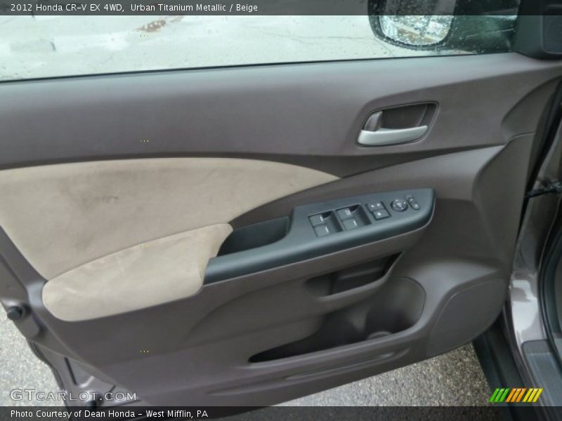 Urban Titanium Metallic / Beige 2012 Honda CR-V EX 4WD