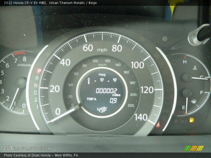  2012 CR-V EX 4WD EX 4WD Gauges
